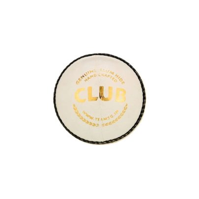 SG CLUB™ WHITE CRICKET LEATHER BALL