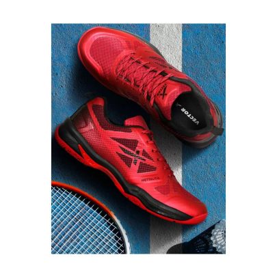 METTALICA NON-MARKING BADMINTON SHOE RED-BLACK