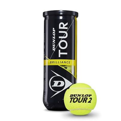 DUNLOP TOUR BRILLIANCE TENNIS BALL CAN (3 BALLS)