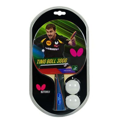 Butterfly Timo Boll 3000-with 2 TT balls and Cover Table Tennis Kit