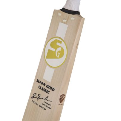 SG Sunny Gold Classic English Willow Cricket Bat with SG|Str8bat Sensor